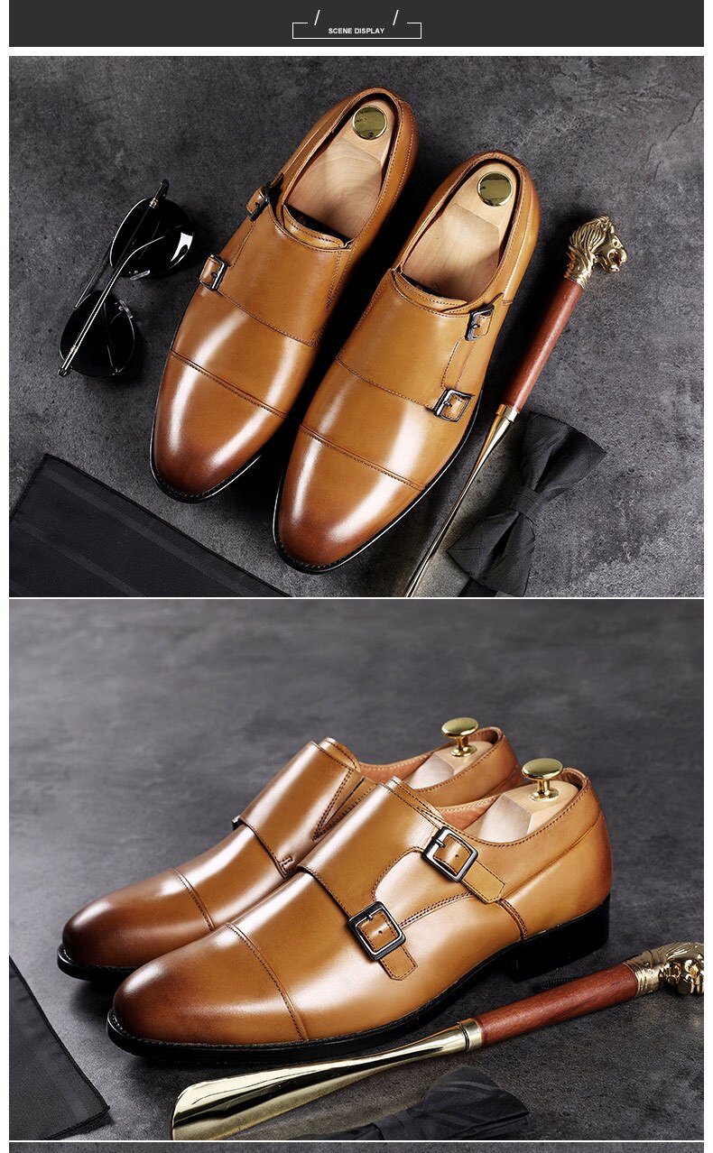 Stylish Monk Strap Slipons For Men-FunkyTradition