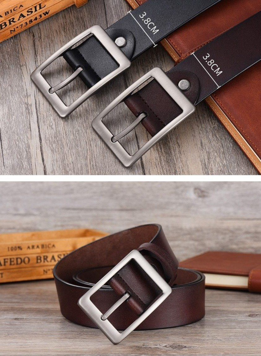 Stylish High Quality Genuine Leather Luxury Belt For Men-FunkyTradition
