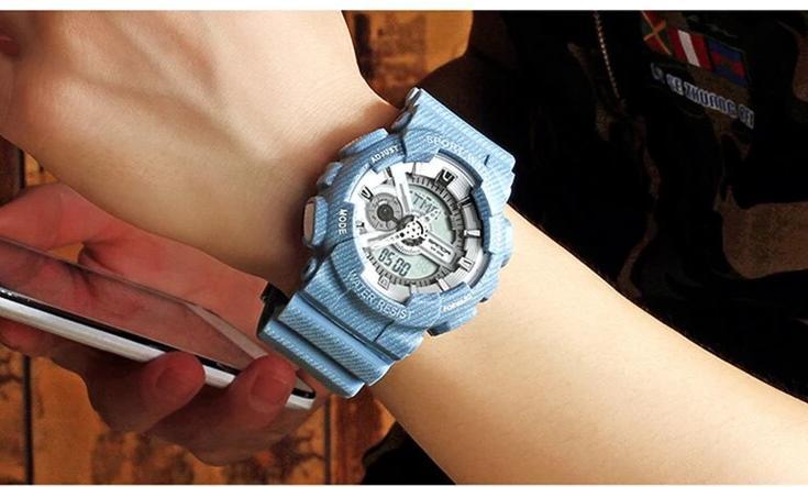 New Fashion Casual Sports Digital Rubber Cowboy Waterproof Watch For Men And Women-FunkyTradition