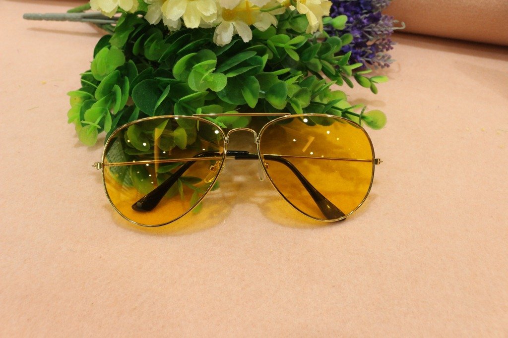 Most Trending Yellow Candy Aviator Sunglasses For Men And Women-FunkyTradition