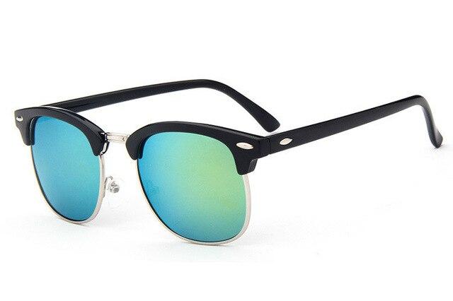 New Clubmaster Half Rim Square Sunglasses For Men And Women -FunkyTradition