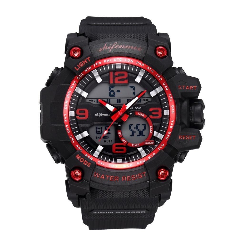 New Stylish Men's Double Core LED Luminescent Multi-Function Sport Watch For Men And Women-FunkyTradition