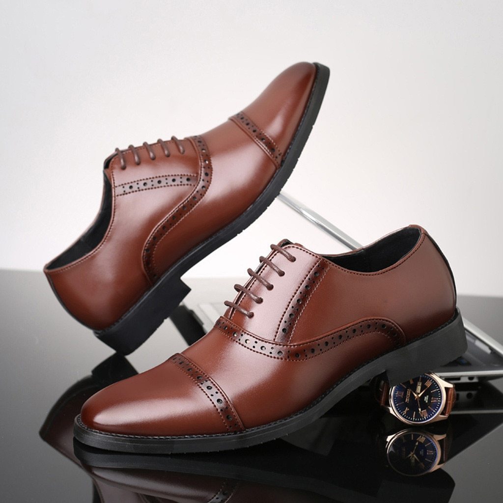 Oxford Leather Shoes For Men Casual Formal And Party Wear- FunkyTradition