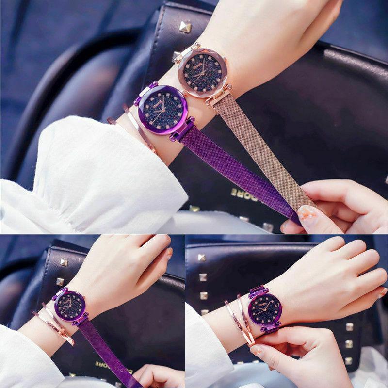 Starry Sky Watch Waterproof Magnet Strap Stainless Steel Women Watch-FunkyTradition