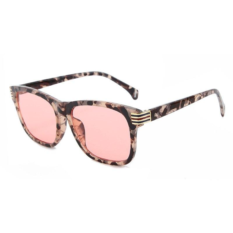 Unisex Classic Square Amber Sunglasses For Men And Women-FunkyTradition
