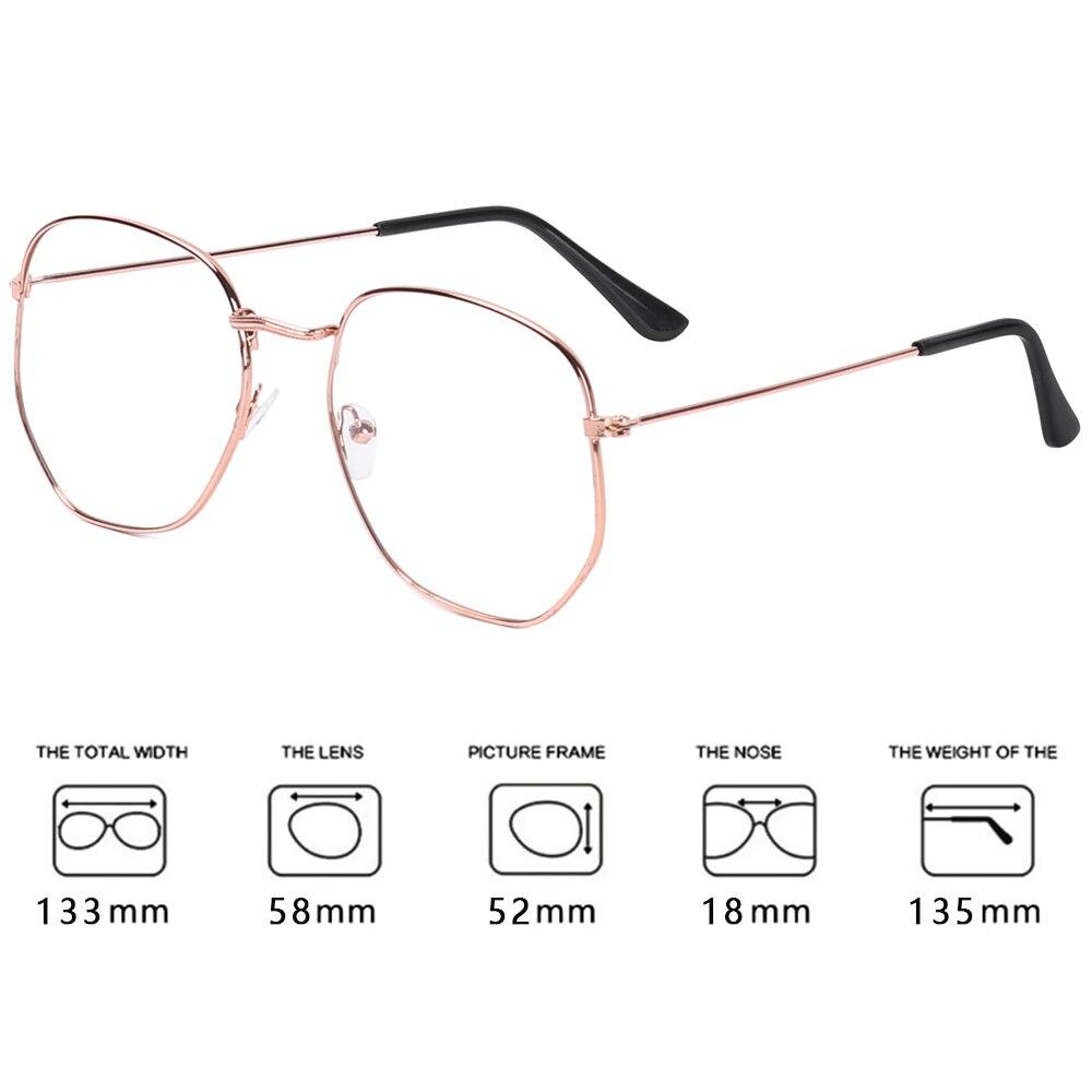 New Hexagon Eyeglasses Frame Reading Glasses Eyewear Men and Women - FunkyTradition