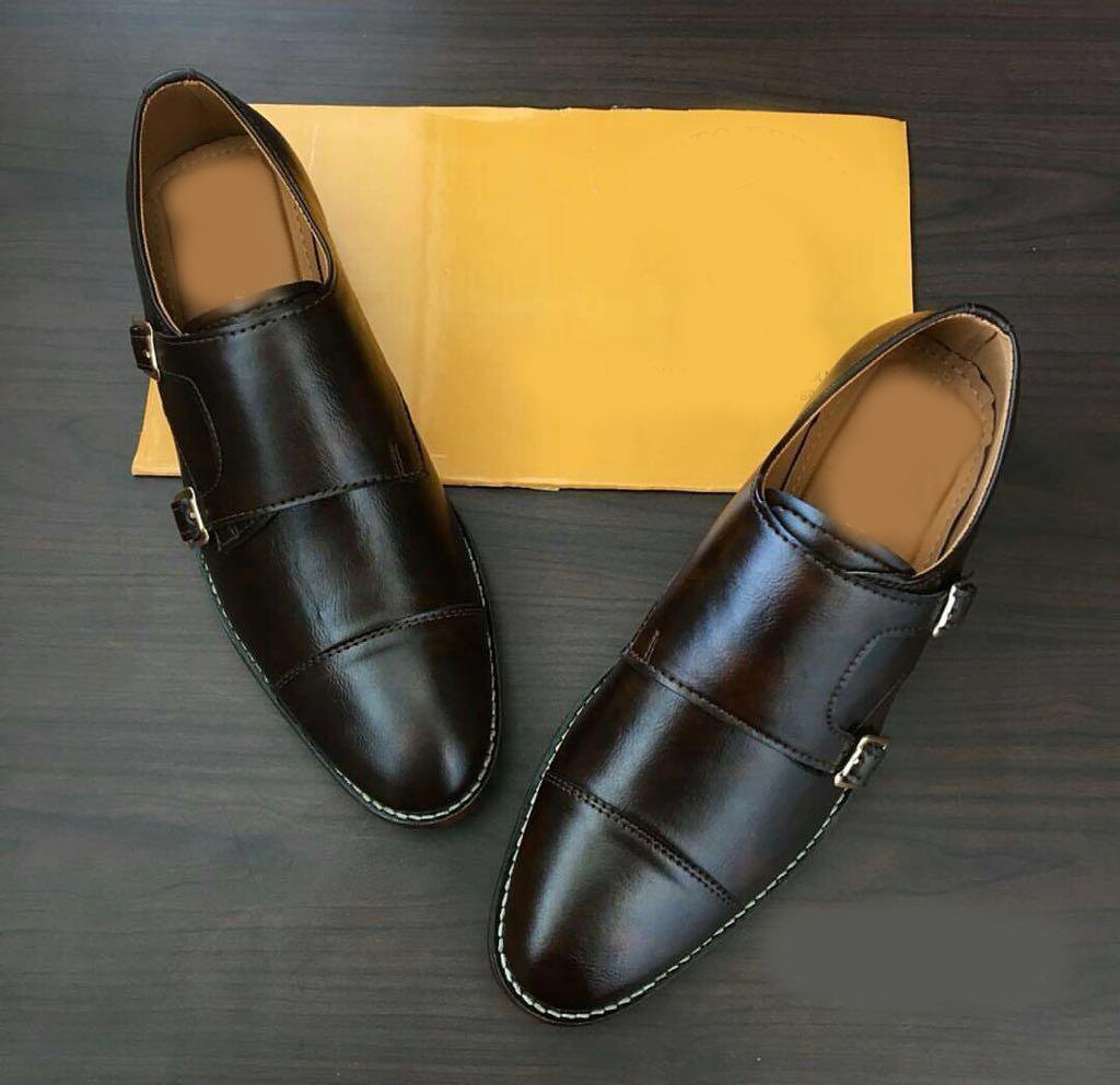 Stylish Monk Strap Slipons For Men-FunkyTradition