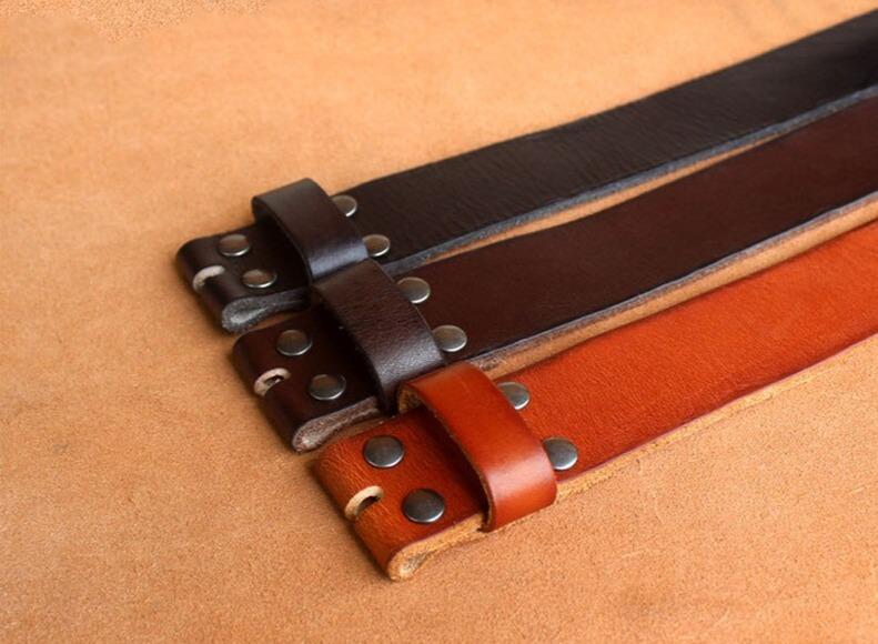 Stylish Genuine Leather Needle Buckle Belt For Men-FunkyTradition