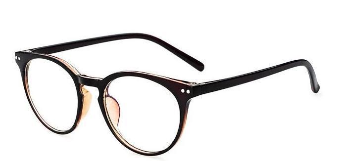 Round Vintage Clear Lens Glasses For Men And Women -FunkyTradition
