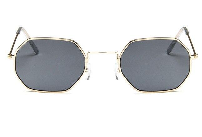 Stylish Polygon Clear Lens Sunglasses For Men And Women -FunkyTradition