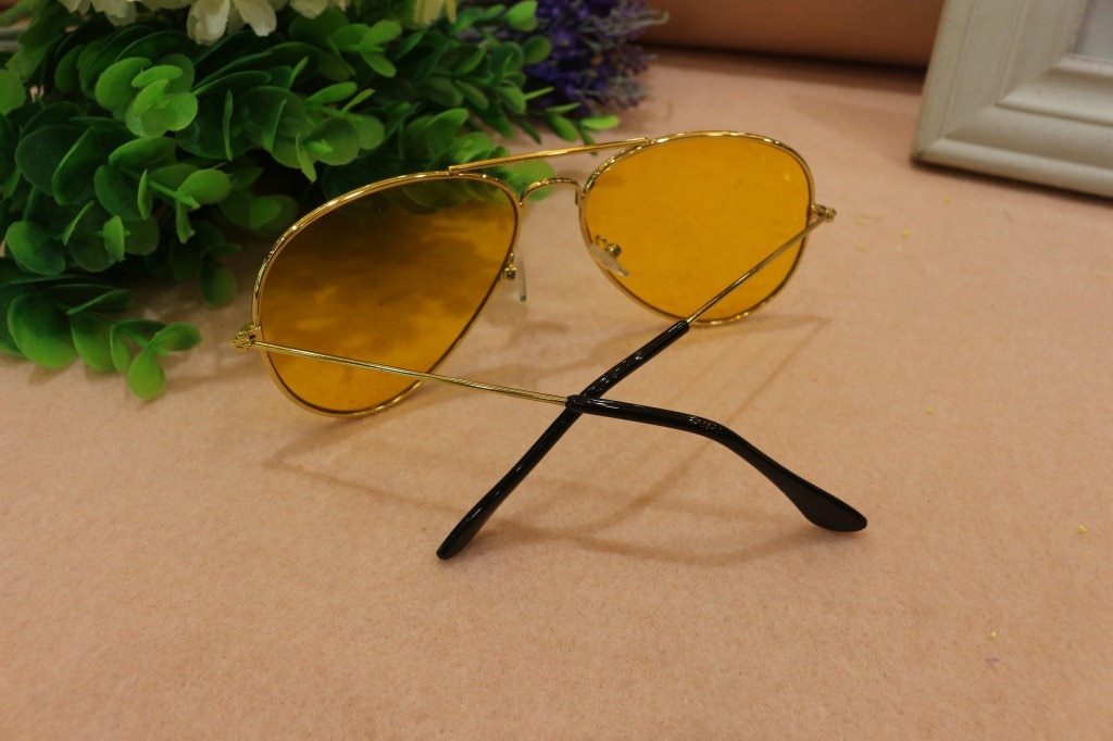Most Trending Yellow Candy Aviator Sunglasses For Men And Women-FunkyTradition
