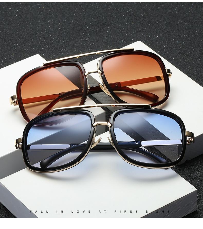 Stylish Vintage Square Retro Sunglasses For Men And Women-FunkyTradition