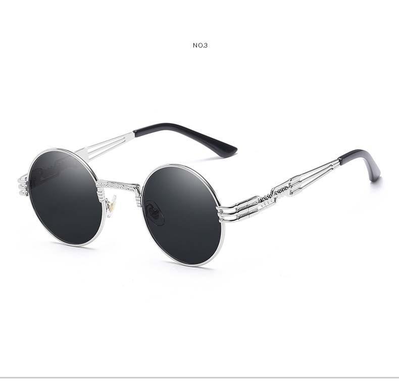 Metal Alloy Round Sunglasses For Men And Women -FunkyTradition