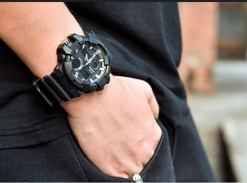Luxury Led Plus Analog Digital Military Quartz Watch For Men And Women-FunkyTradition