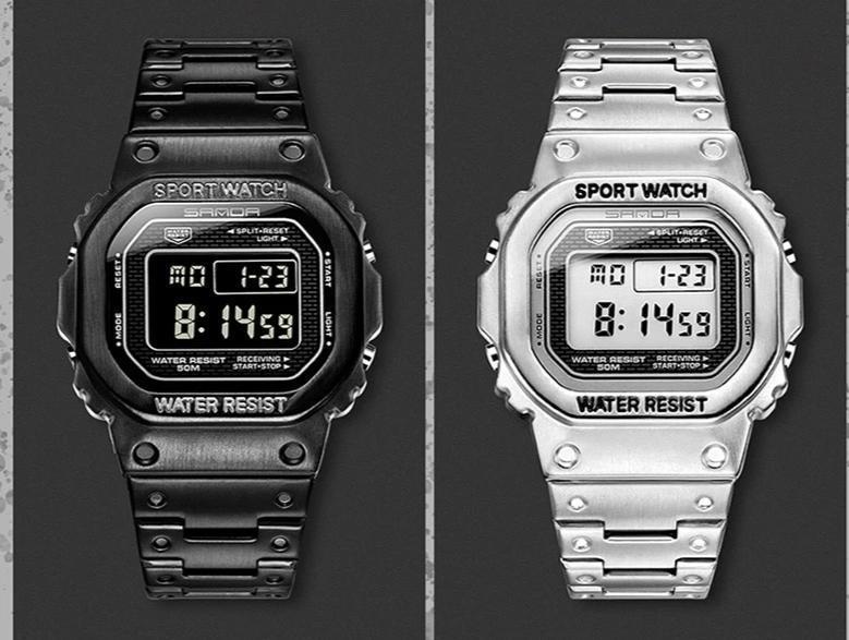 Luxury Edition Metal Square Sports Watch For Men And Women-FunkyTradition
