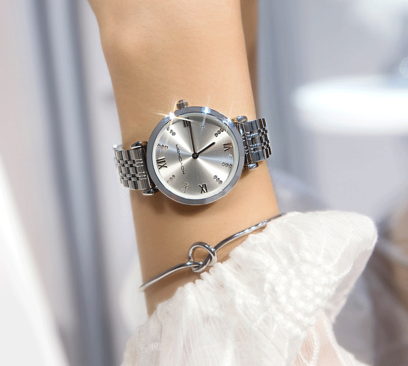 KOVONSH Fashion Luxury Stainless Steel Women Watch-FunkyTradition