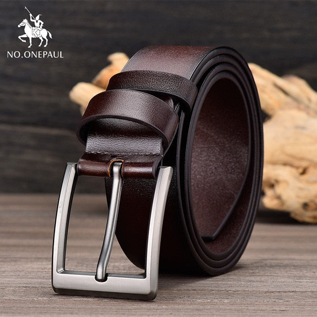 Premium Quality Pin Buckle Genuine Leather Belt For Men in Color Variant- FunkyTradition