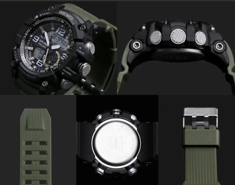 New Stylish Water Resistant Analog Plus Digital Sports Watches For Men And Women-FunkyTradition