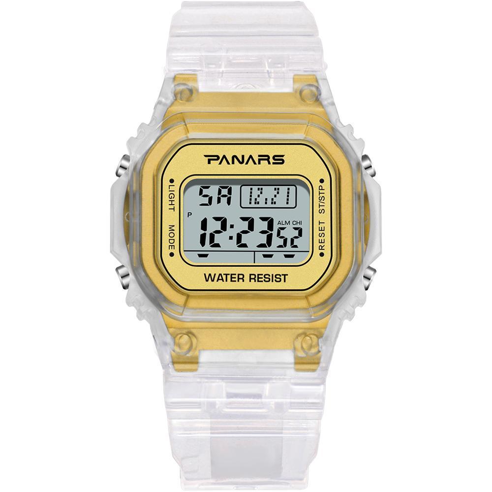 Luxury Transparent Square Sports Watches For Men And Women-FunkyTradition