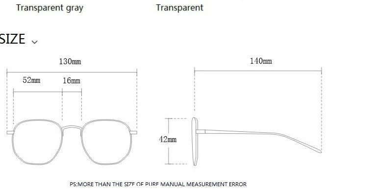 Retro Square glasses Frames Optical Clear Eye Glass Frame Men And Women - FunkyTradition