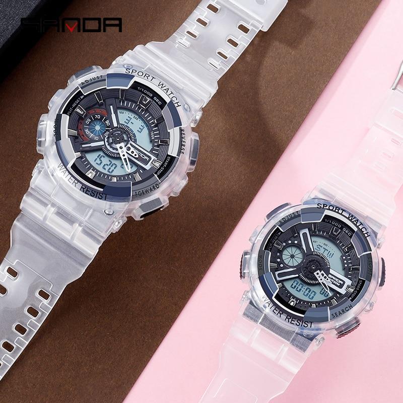 New Stylish Transparent Multi Colour Sports Watches For Men And Women-FunkyTradition