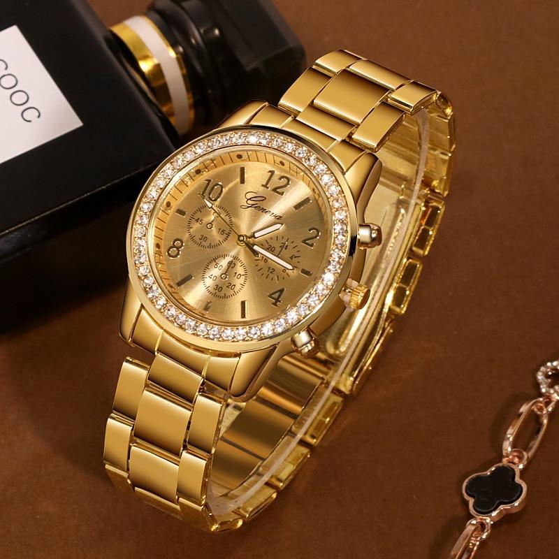 New Geneva classic luxury rhinestone women watches-FunkyTradition