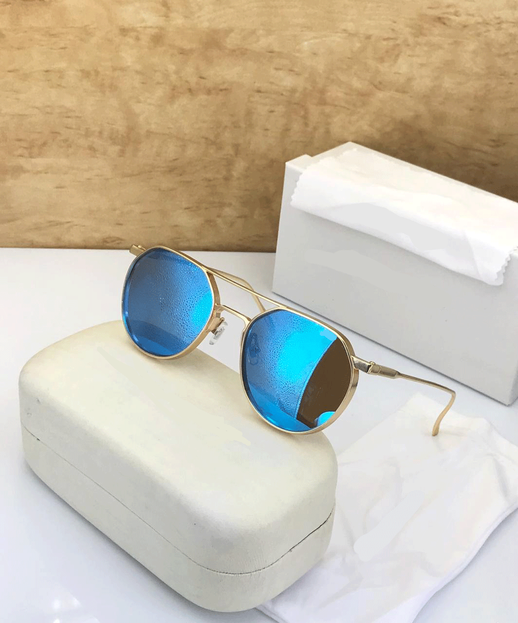 New Stylish Randeep Hooda Alloy Frame Pilot Sunglasses For Men And Women-FunkyTradition