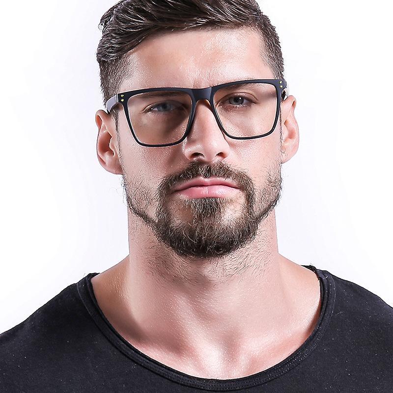 Oversized Square Frame Eyeglasses For Men - FunkyTradition