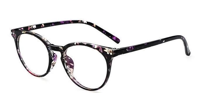 Round Vintage Clear Lens Glasses For Men And Women -FunkyTradition
