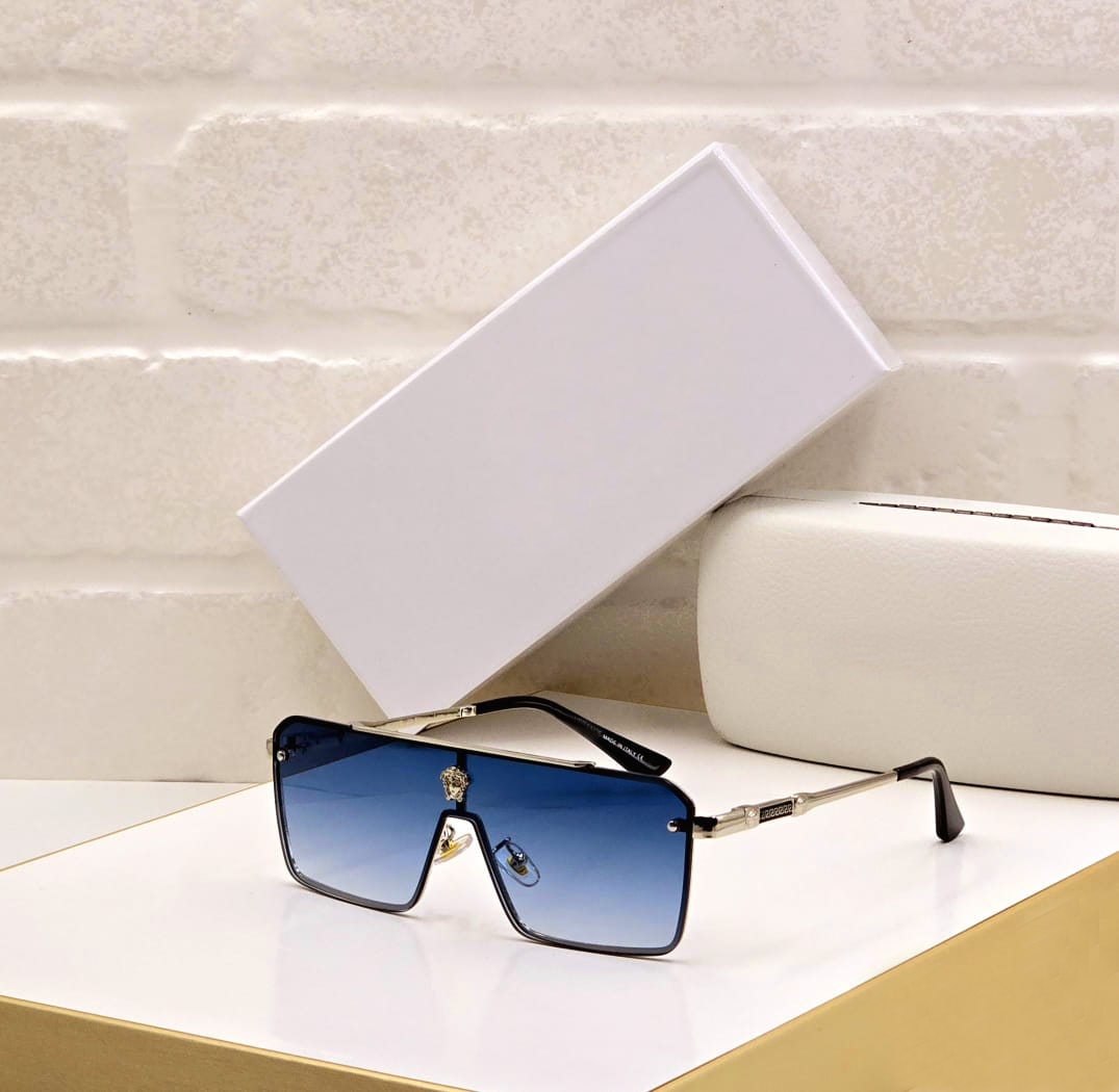 Luxury Shield Sunglasses – Oversized Unisex | Black, Brown, Green, Purple, Blue