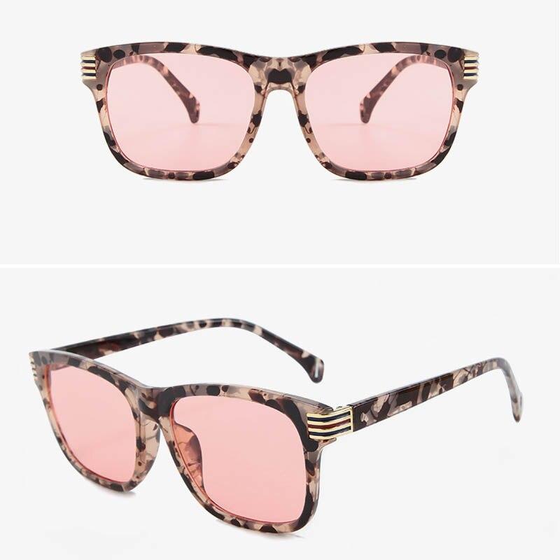 Unisex Classic Square Amber Sunglasses For Men And Women-FunkyTradition