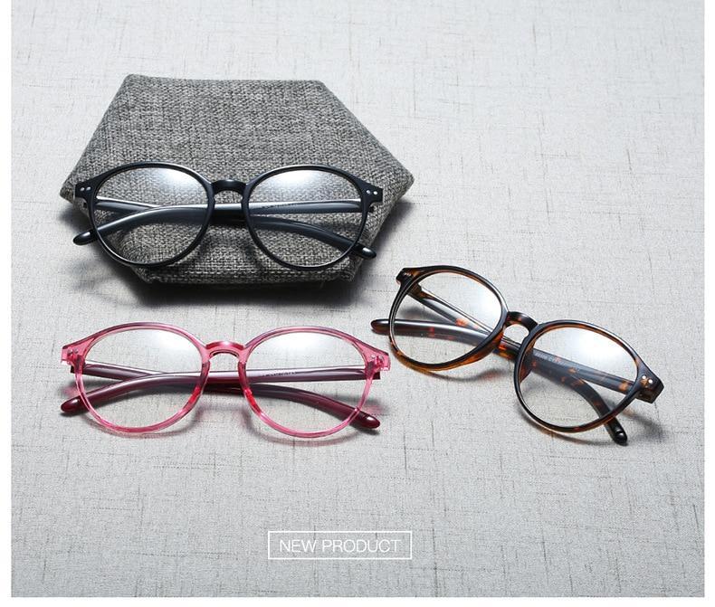 Round Glasses Transparent Retro Clear Computer Spectacle Frame Eyeglasses - FunkyTradition