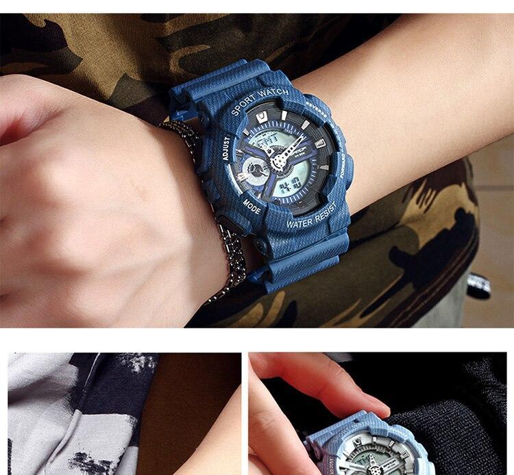 New Fashion Casual Sports Digital Rubber Cowboy Waterproof Watch For Men And Women-FunkyTradition