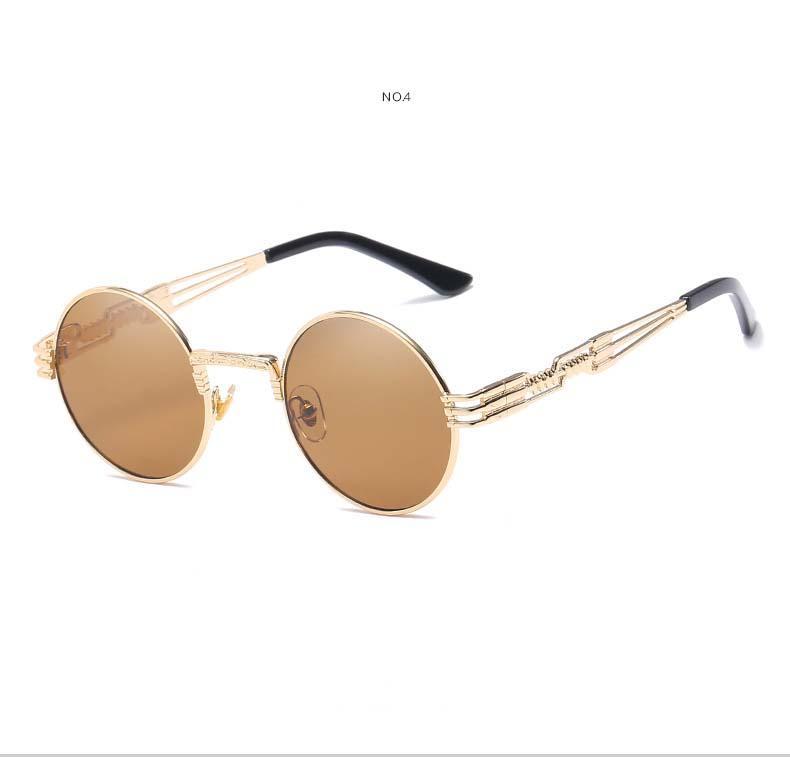 Metal Alloy Round Sunglasses For Men And Women -FunkyTradition
