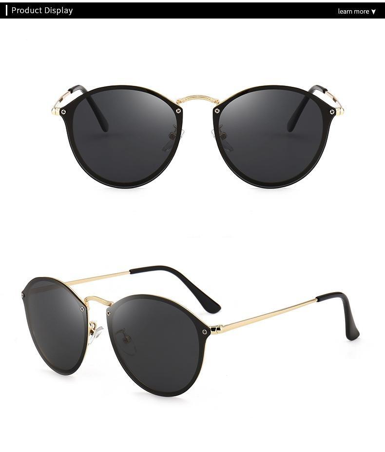 Stylish Rimless Cool Round Sunglasses For Men And Women -FunkyTradition