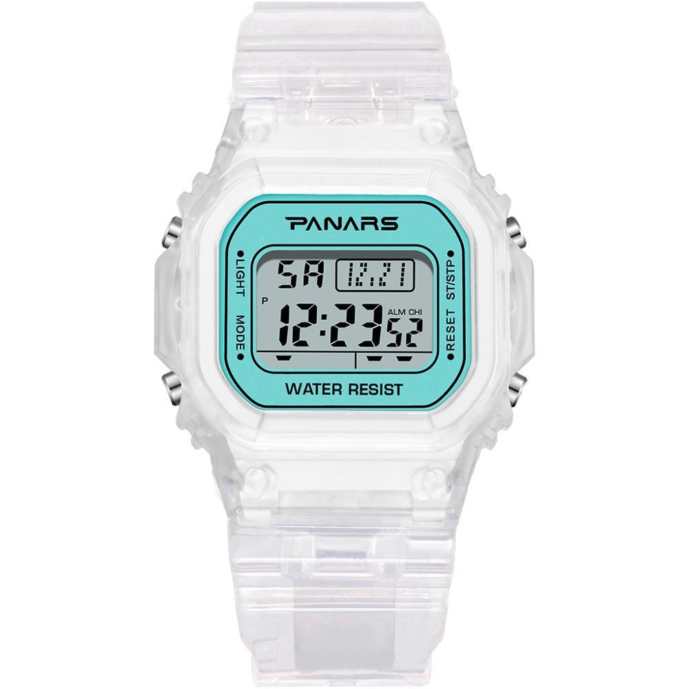 Luxury Transparent Square Sports Watches For Men And Women-FunkyTradition