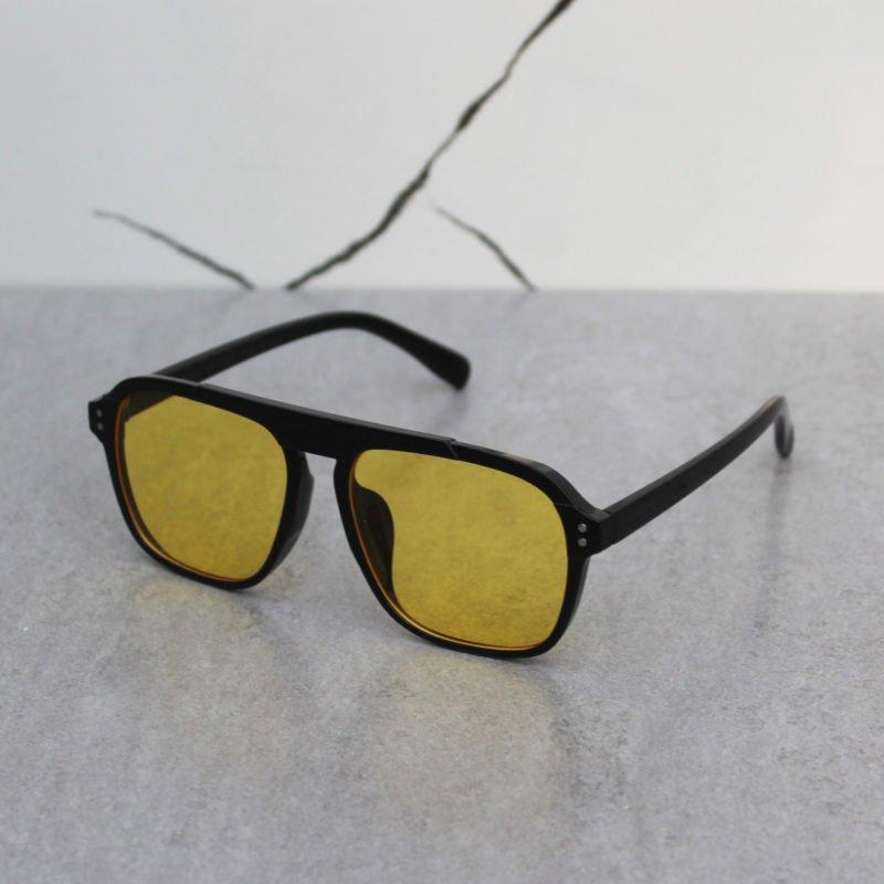 Stylish Square Fiber Frame Sunglasses For Men And Women-FunkyTradition