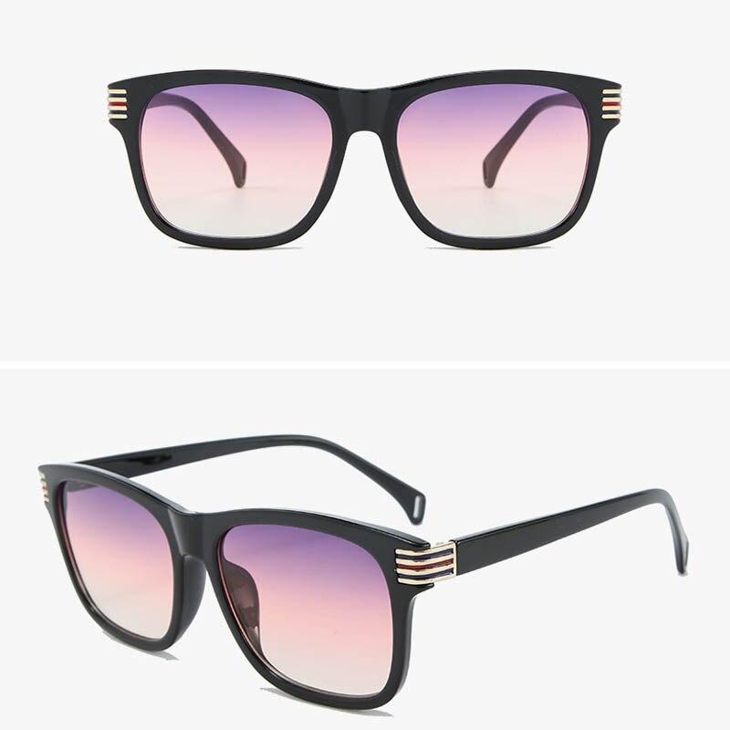Unisex Classic Square Amber Sunglasses For Men And Women-FunkyTradition