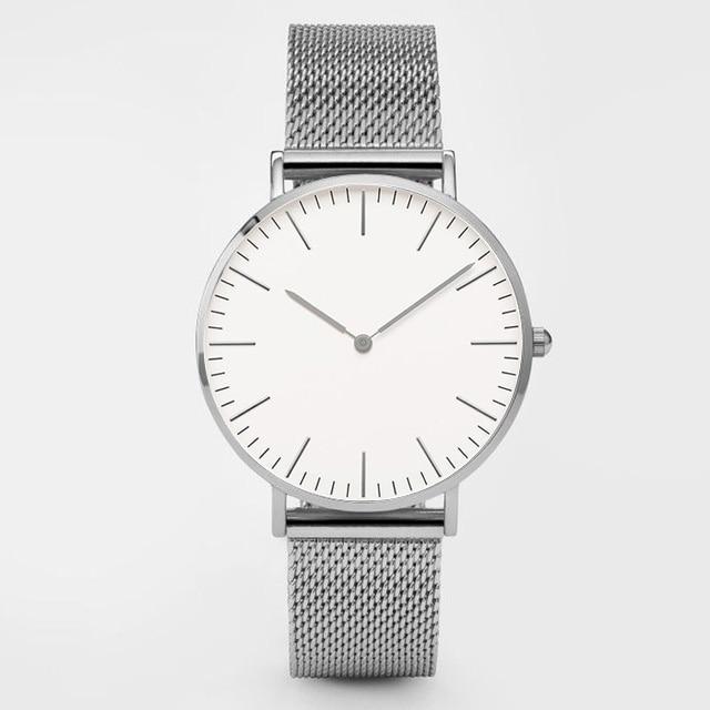 Stylish Ultra Thin Stainless Steel Mesh Belt Quartz Wrist Watch For Men And Women-FunkyTradition