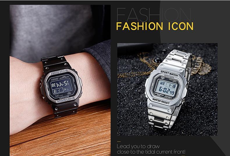 Luxury Edition Metal Square Sports Watch For Men And Women-FunkyTradition