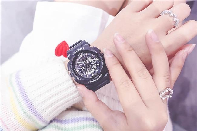 Stylish Unisex Multi function Electronic Sport Waterproof Silicone Watch -FunkyTradition