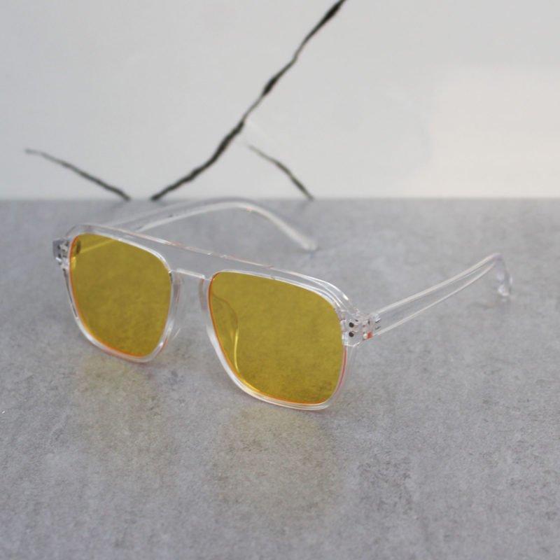 Stylish Square Fiber Frame Sunglasses For Men And Women-FunkyTradition