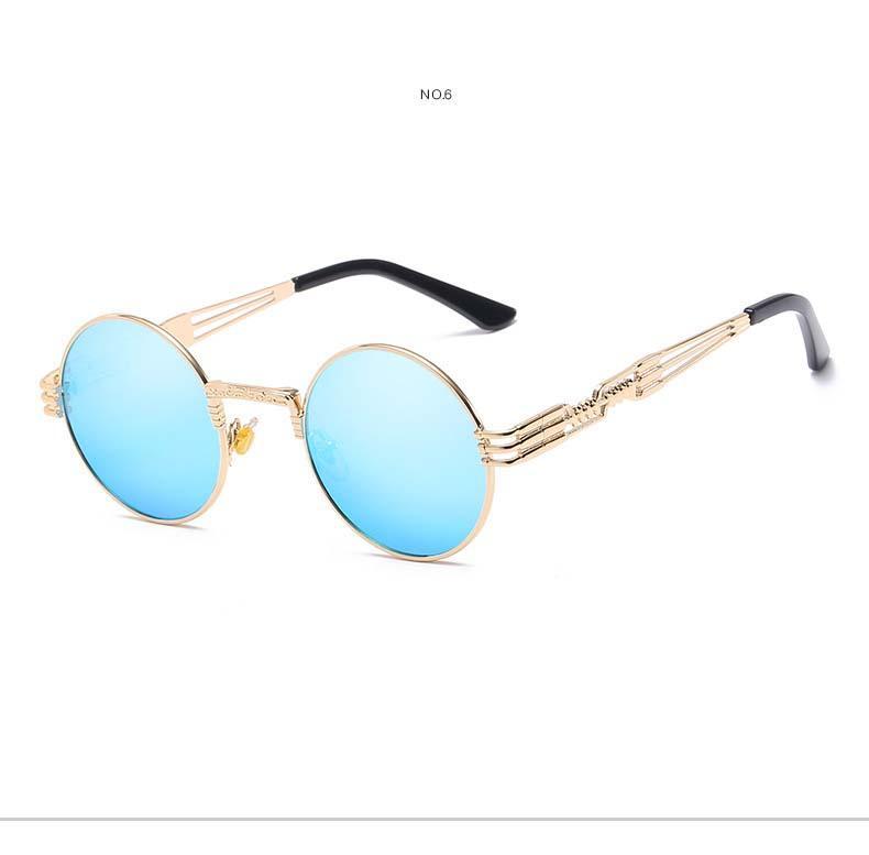 Metal Alloy Round Sunglasses For Men And Women -FunkyTradition
