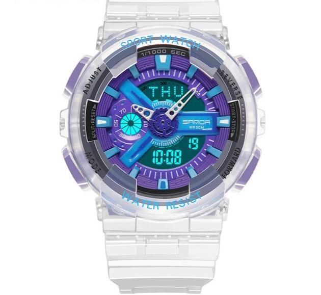 New Stylish Transparent Multi Colour Sports Watches For Men And Women-FunkyTradition