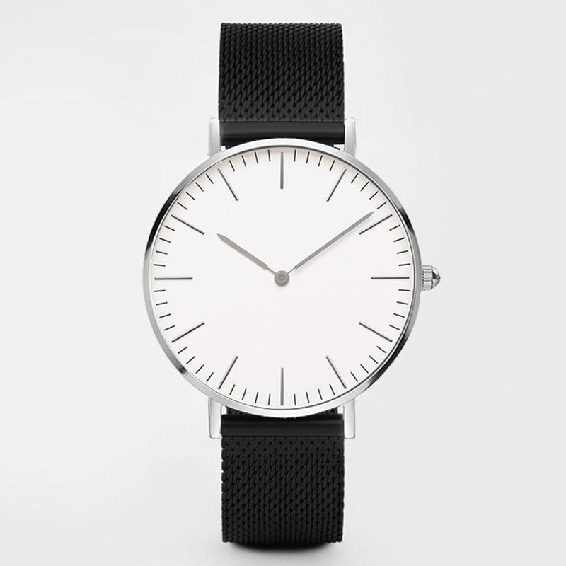 Stylish Ultra Thin Stainless Steel Mesh Belt Quartz Wrist Watch For Men And Women-FunkyTradition