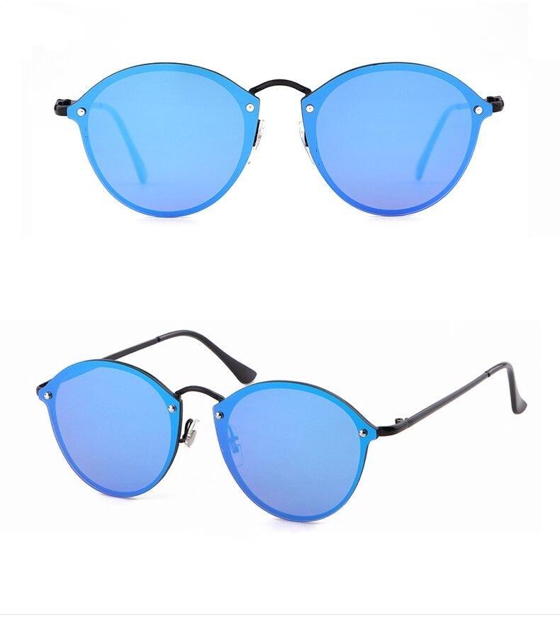 Stylish Rimless Cool Round Sunglasses For Men And Women -FunkyTradition