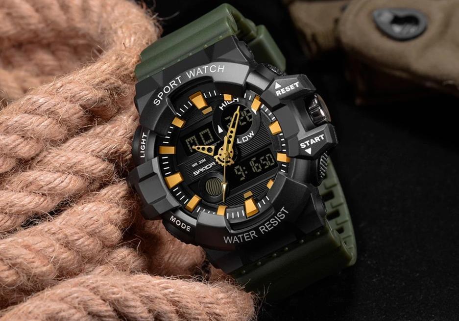 Luxury Led Plus Analog Digital Military Quartz Watch For Men And Women-FunkyTradition