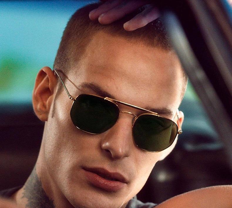 Polygon Metal Sunglasses For Men And Women -FunkyTradition