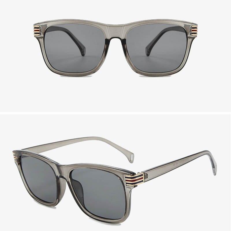 Unisex Classic Square Amber Sunglasses For Men And Women-FunkyTradition