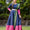 Adorable Designer Wear Blue Satin Silk Anarkali Gown With Silk Chanderi Dupatta- Adiba Fashion